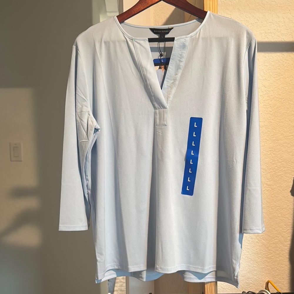 Banana Republic Light Blue Blouse